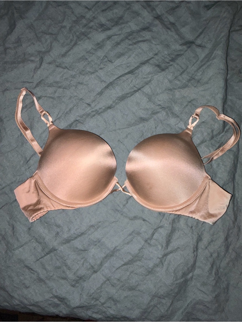 Victoria's Secret Light Nude Satin Bombshell Bra